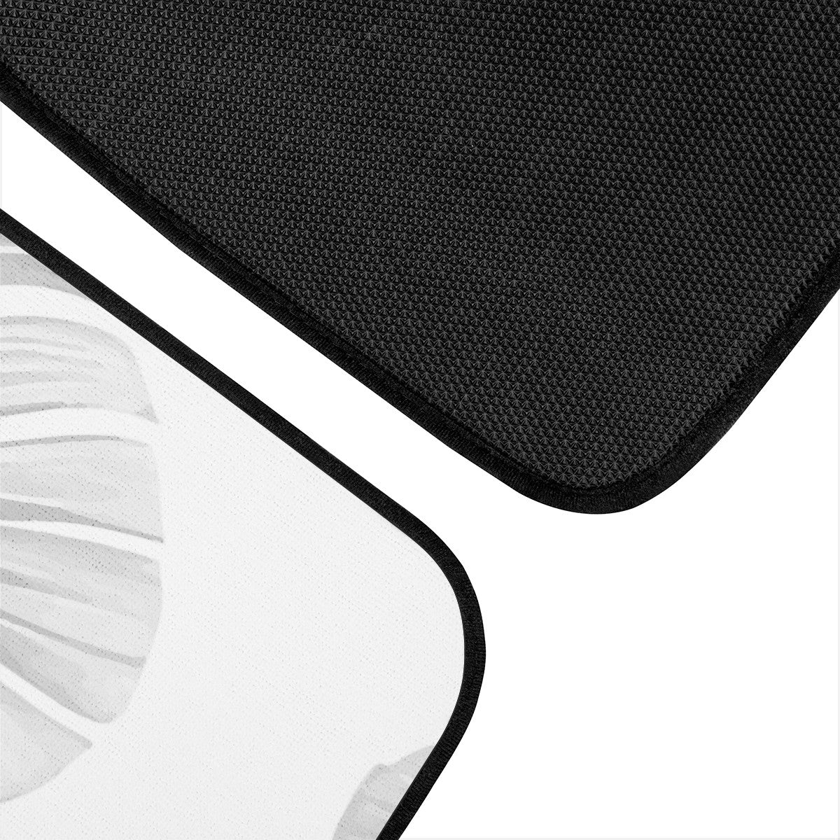 White Monstera Car Floor Mats