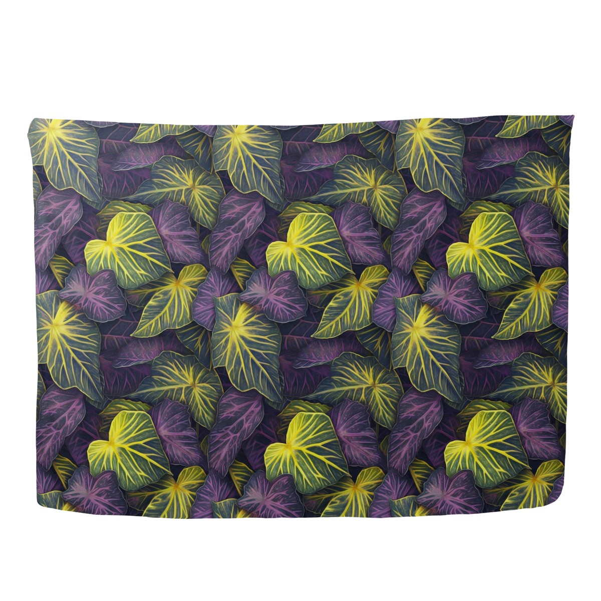 Luxtrini Iridescent Syngonium: Purple and Yellow Sarong Scarf