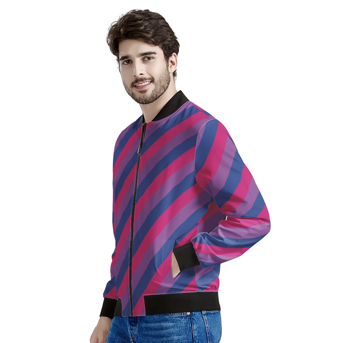 Bisexual Pride Men's Bomber Jacket