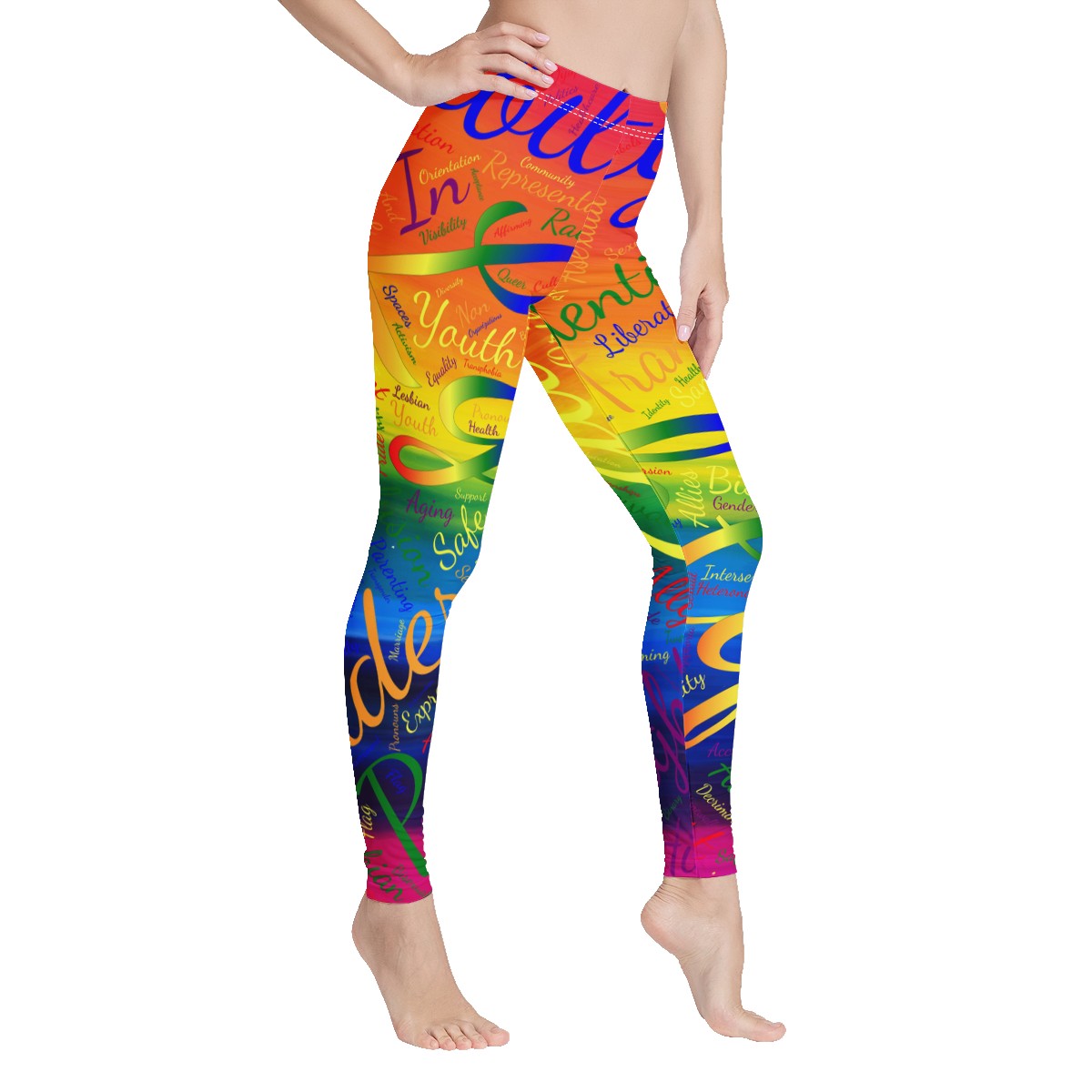 LGBTQ Word Cloud Women's Leggings