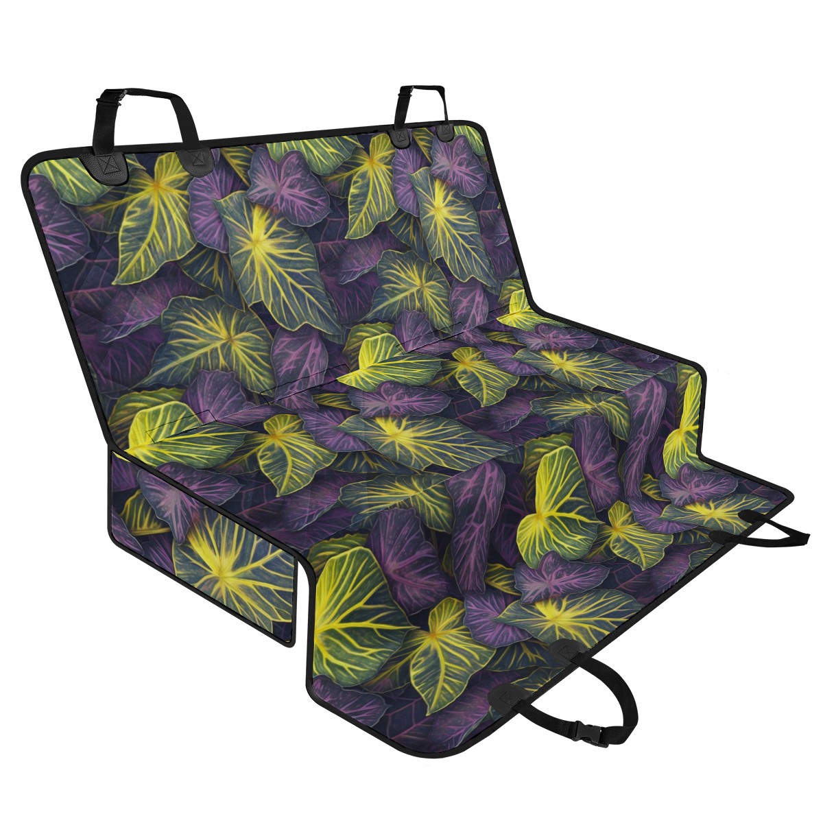 Luxtrini Iridescent Syngonium: Purple and Yellow Pet Seat Covers