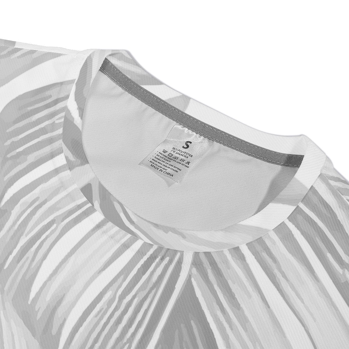 White Monstera Men's All Over Print Basic Tee