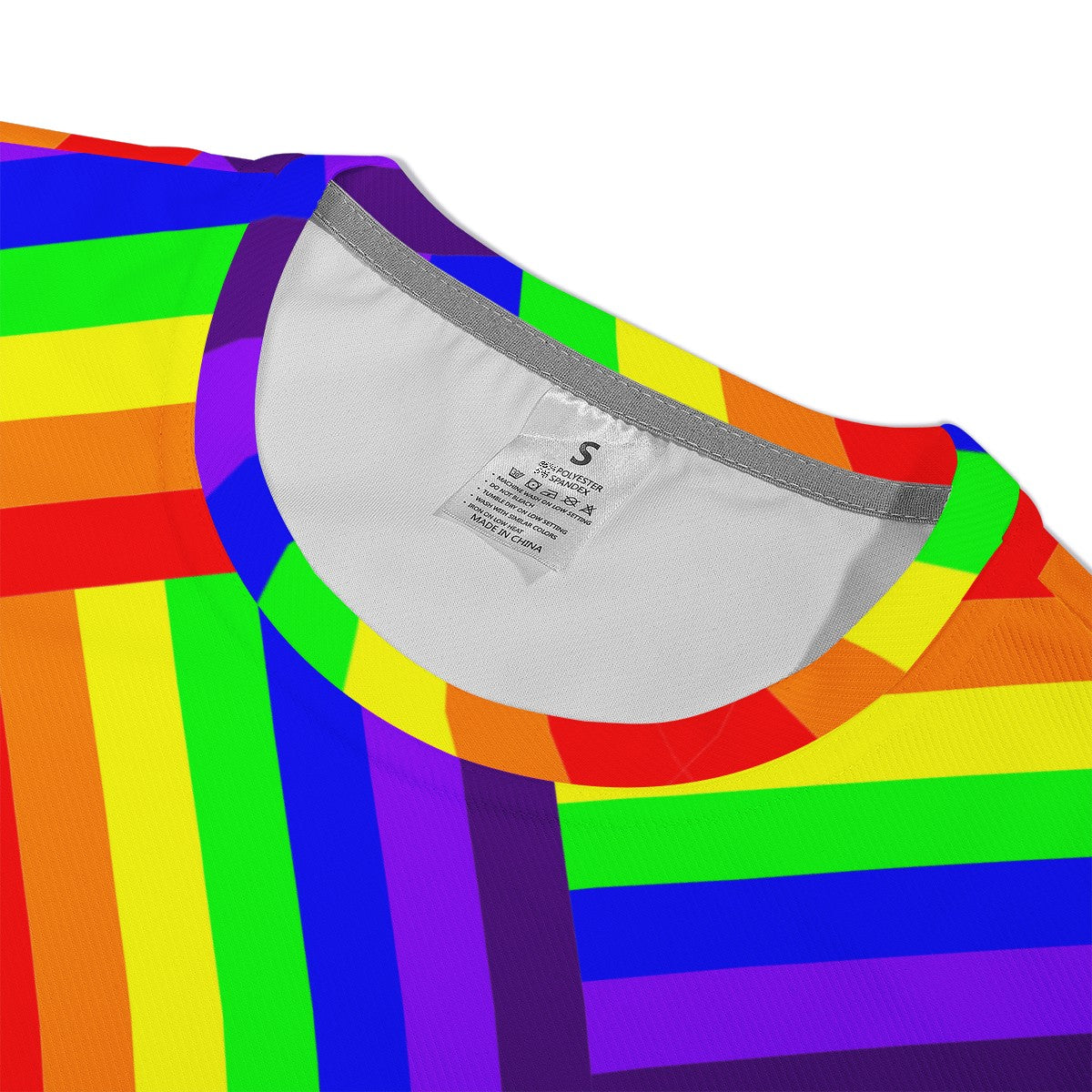 Rainbow Weave Men's All Over Print Basic Tee