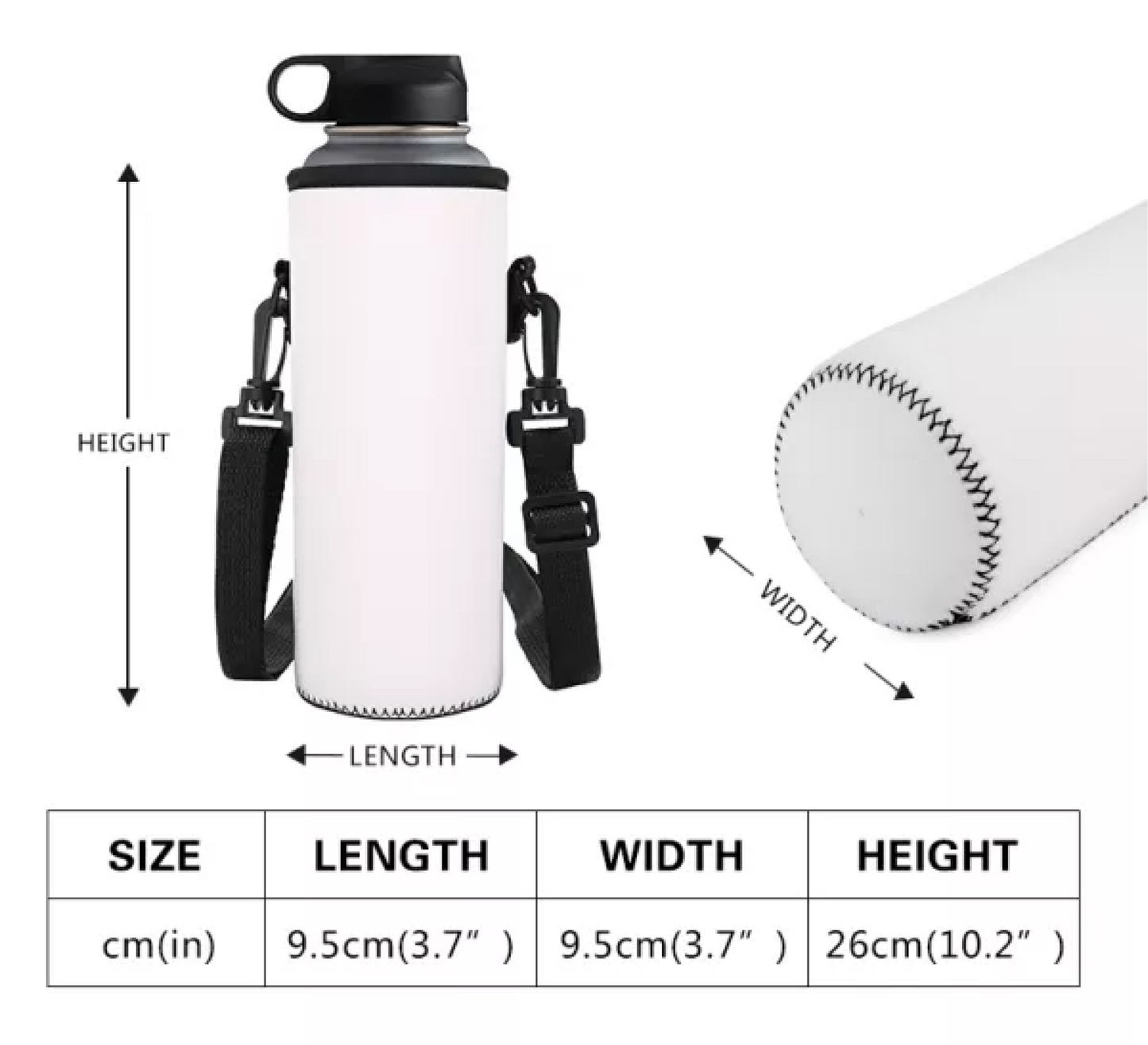 LGBTQ Word Cloud L Water Bottle Carrier Bag