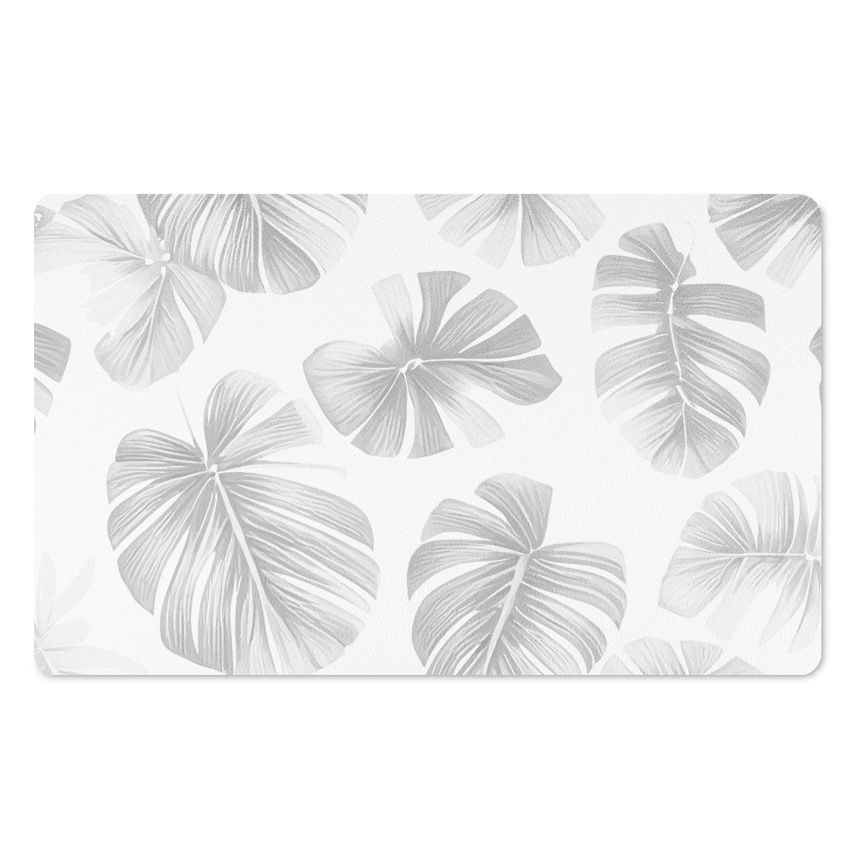 White Monstera Doormat