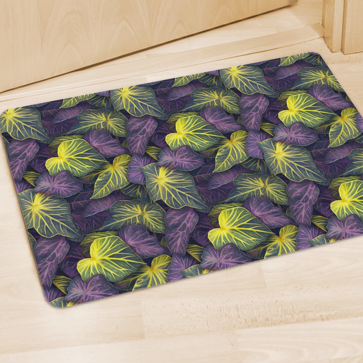 Luxtrini Iridescent Syngonium: Purple and Yellow Doormat