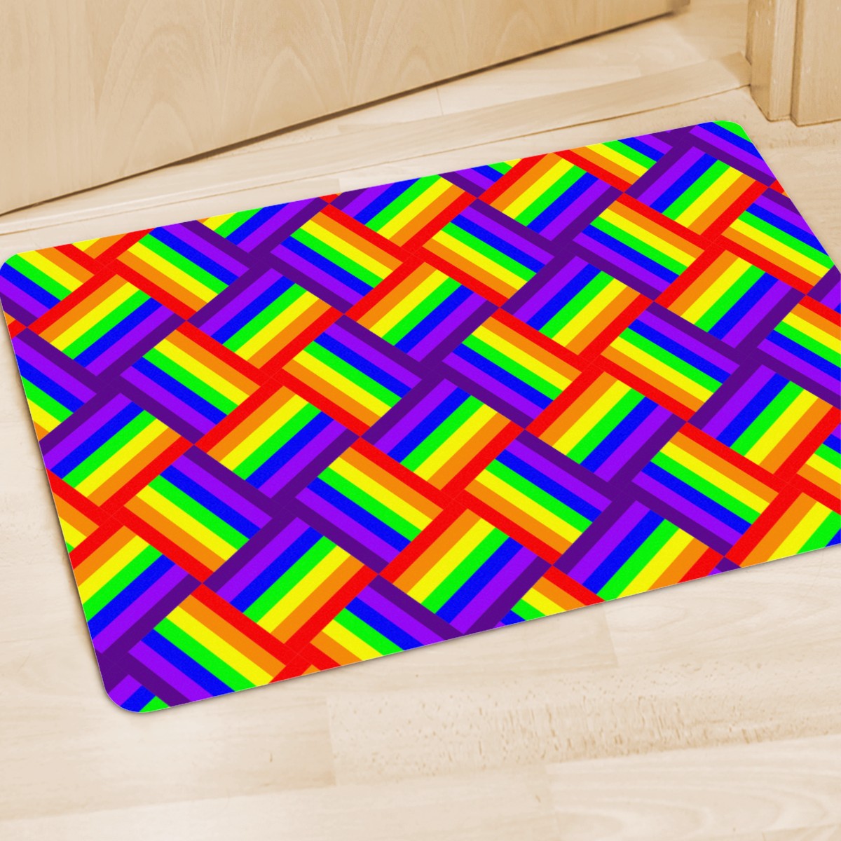 Rainbow Weave Doormat