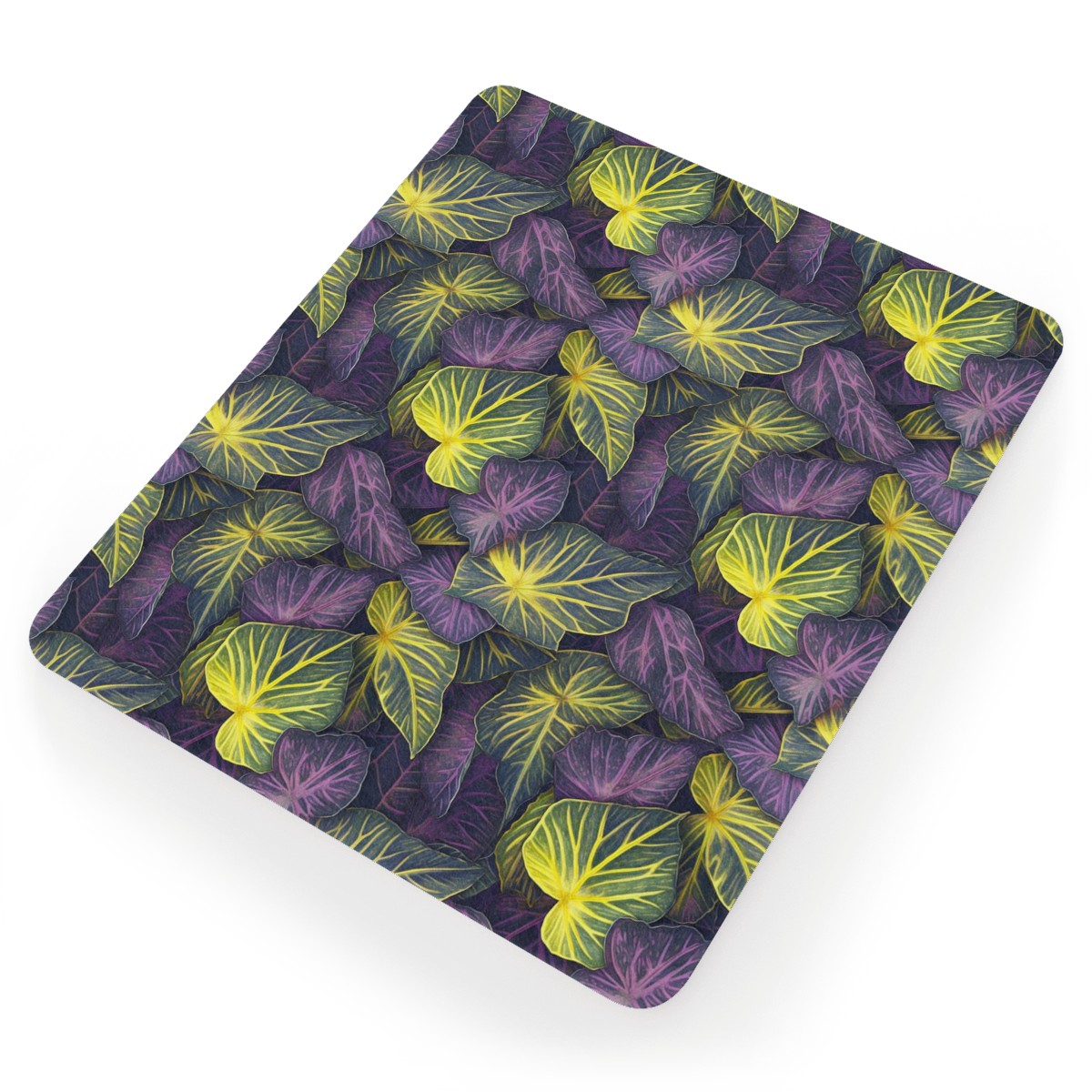Luxtrini Iridescent Syngonium: Purple and Yellow Mouse Pad