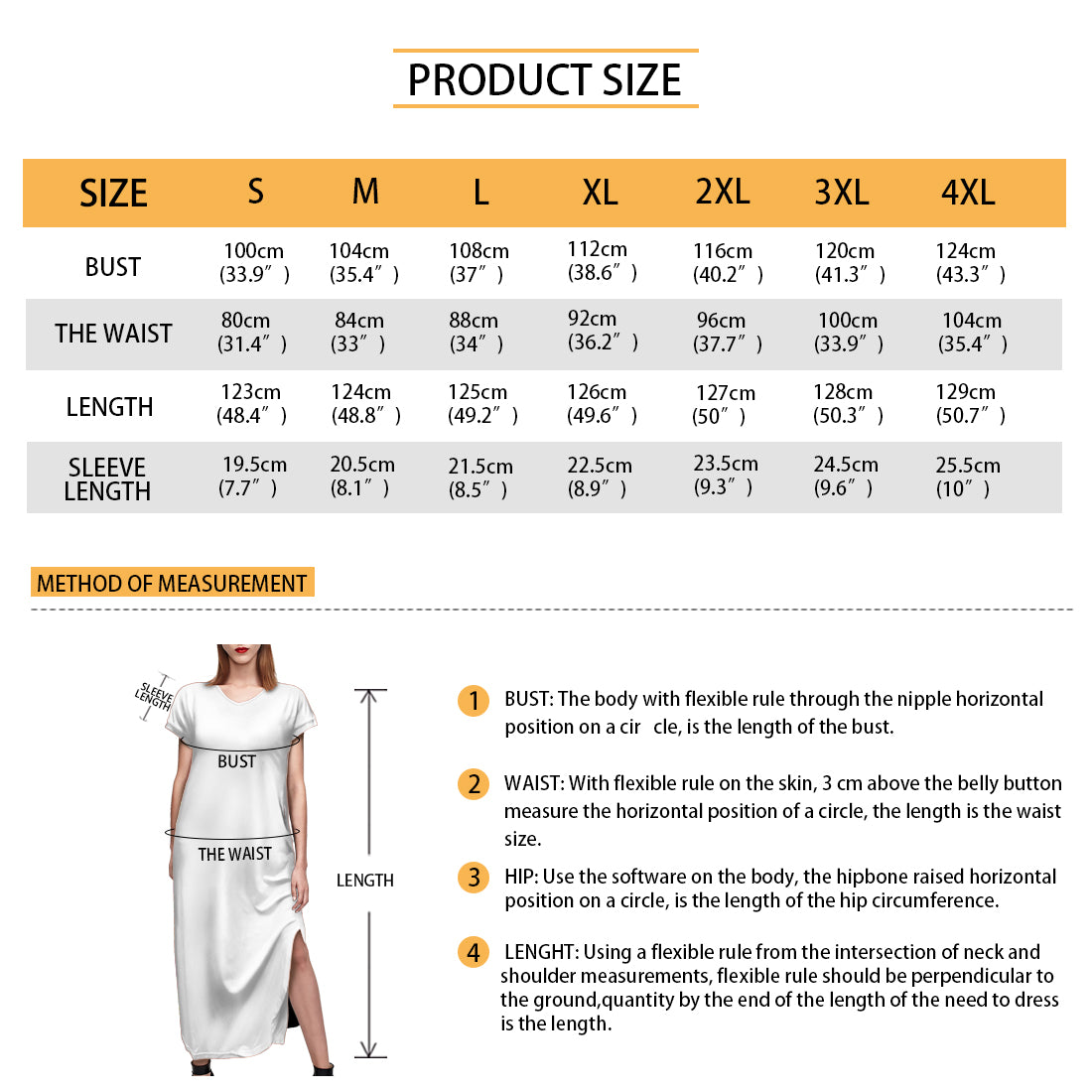 Short-sleeved slit dress