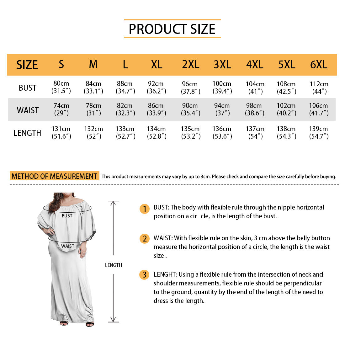 Polynesian Women's Off The Shoulder Dress up to 6XL