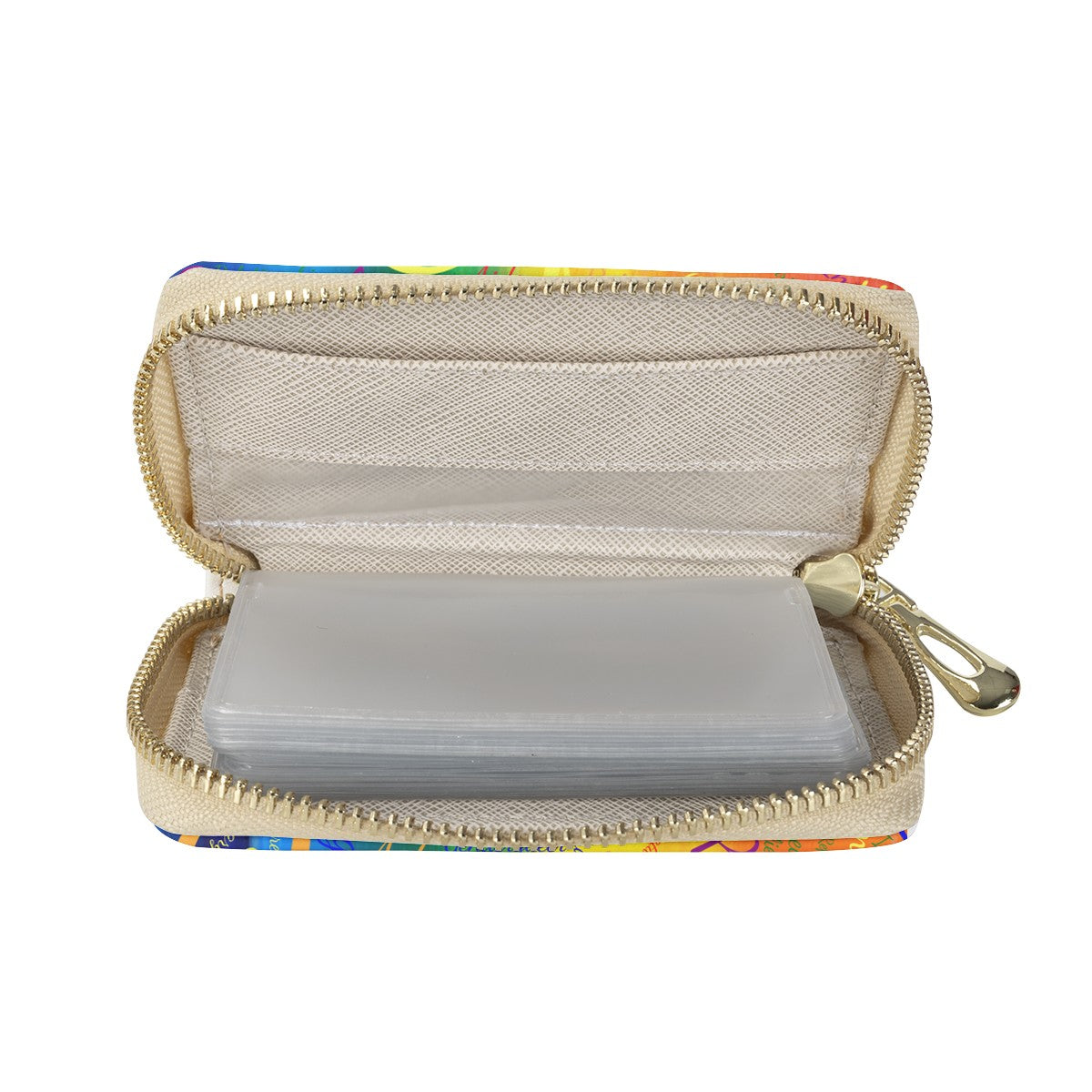 LGBTQ Word Cloud Zipper Card Holder