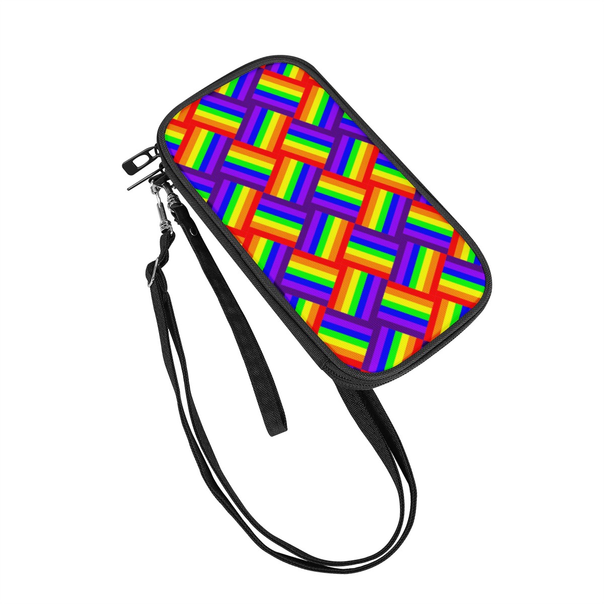Rainbow Weave Passport Wallet