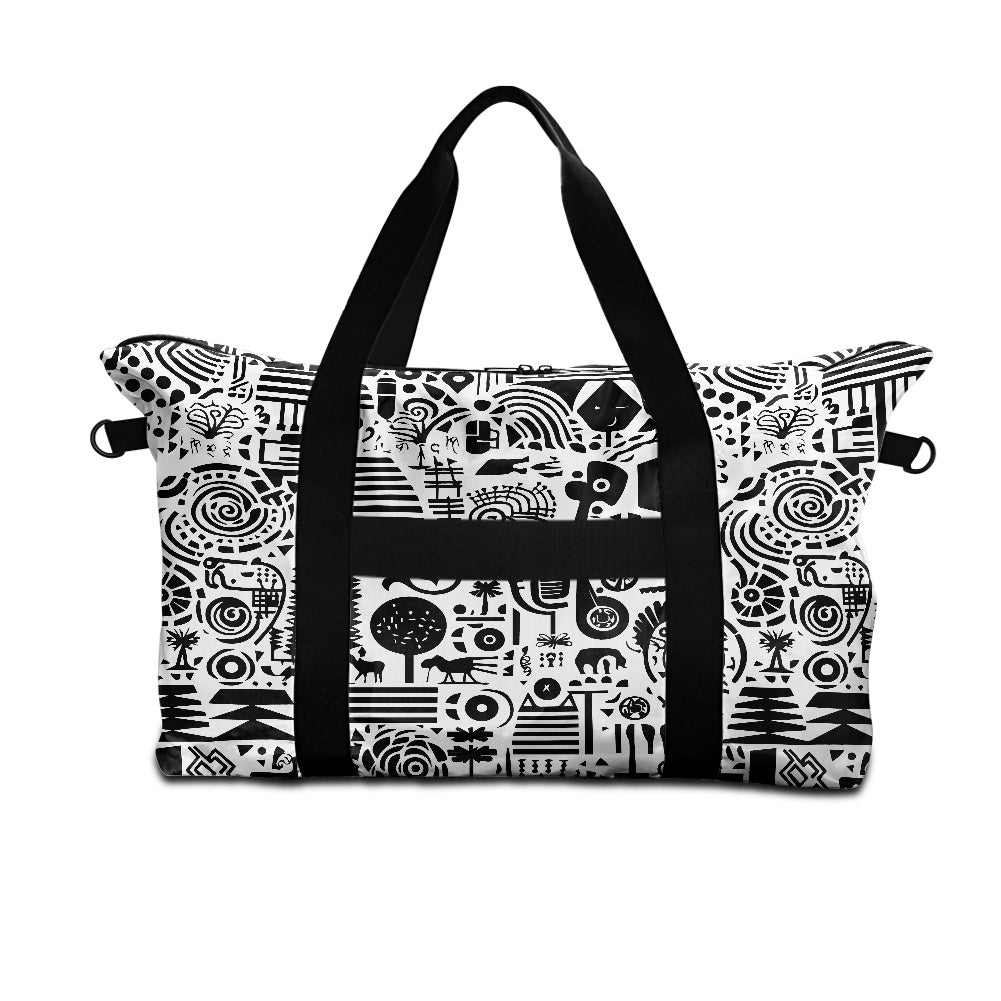 Black and White Ethnic African Lightweight luggage