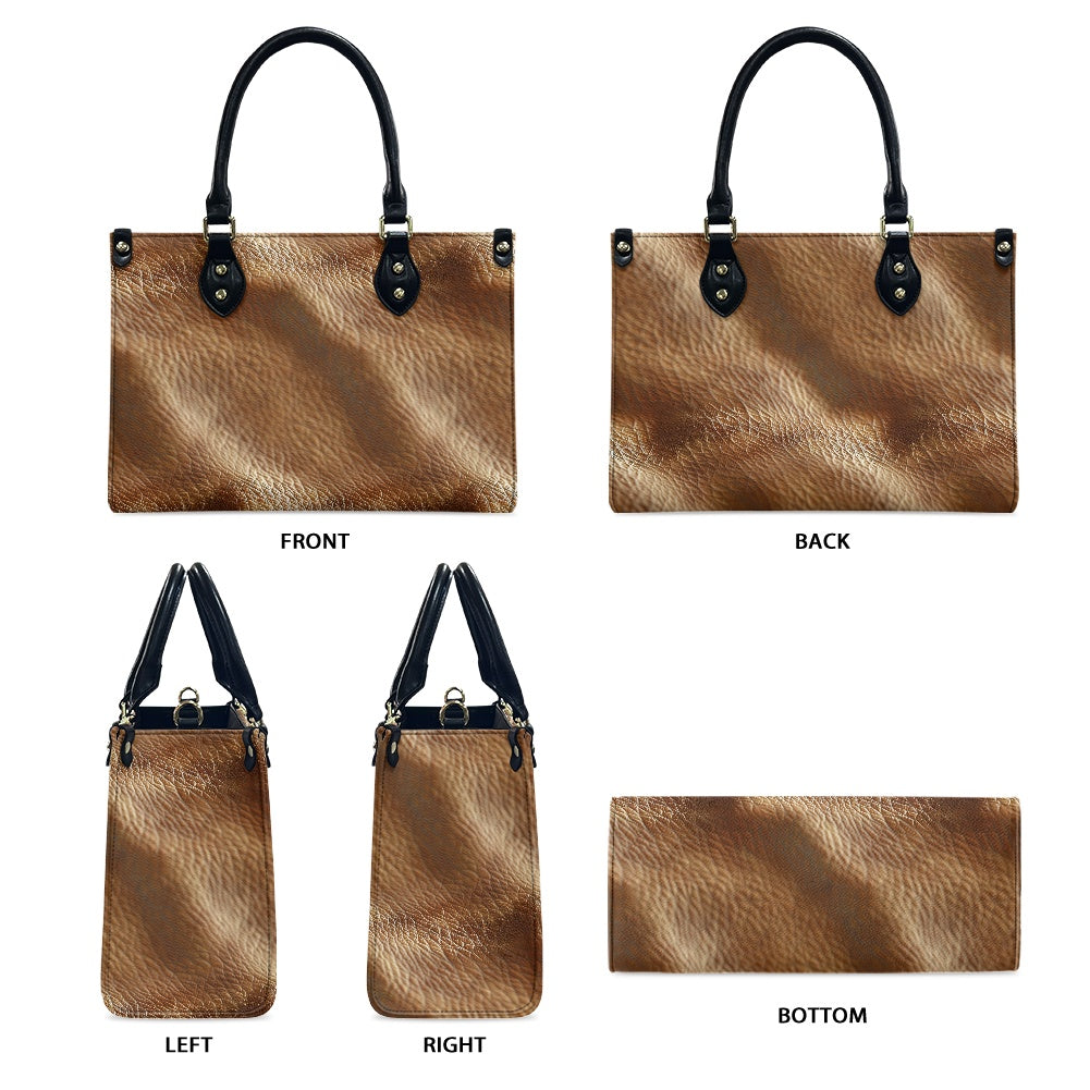 Women's PU leather twill handbag