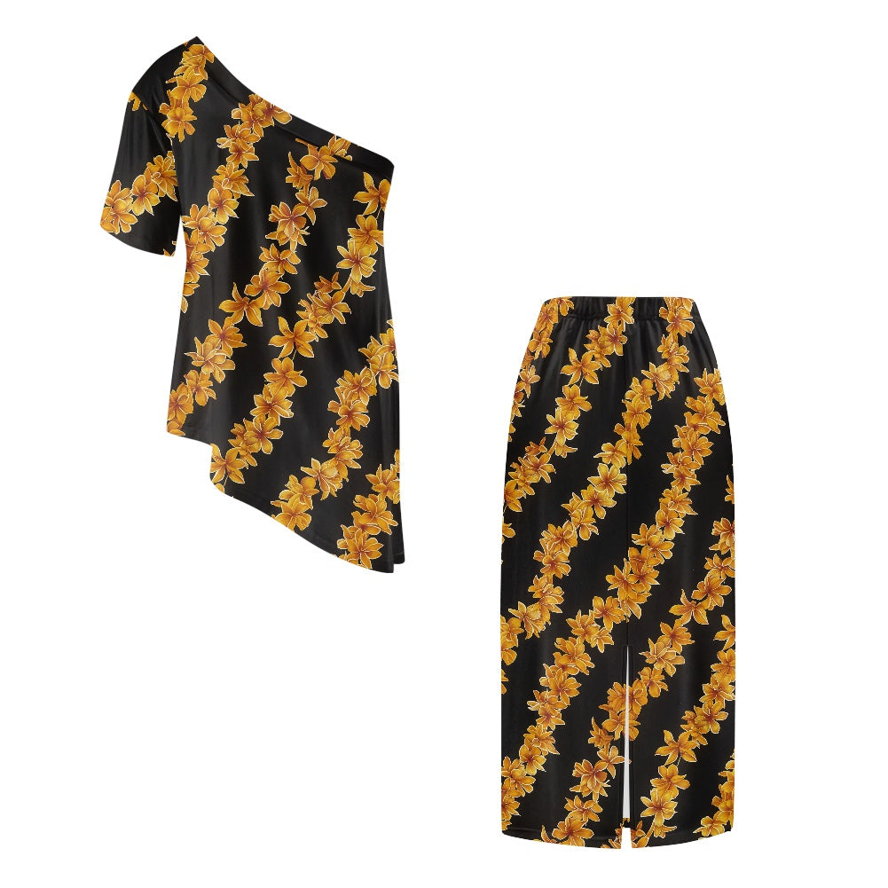 Elegant Off-Shoulder Two-Piece Dress for Women