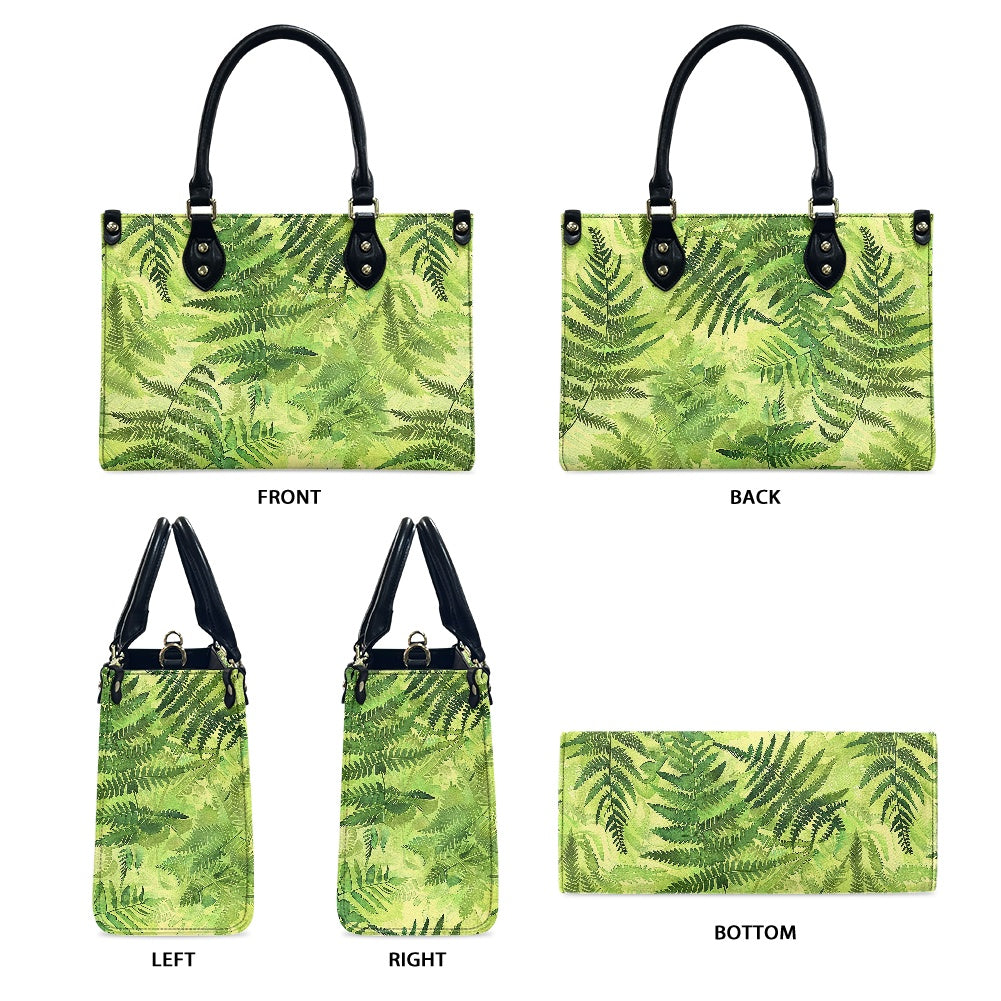 Women's PU leather twill handbag