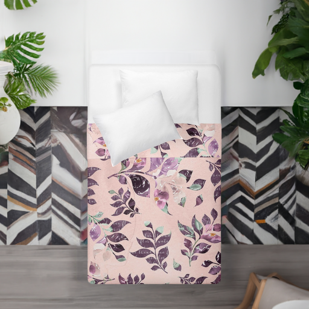 Single Size Sangria Duvet Cover Double Sided Bedding