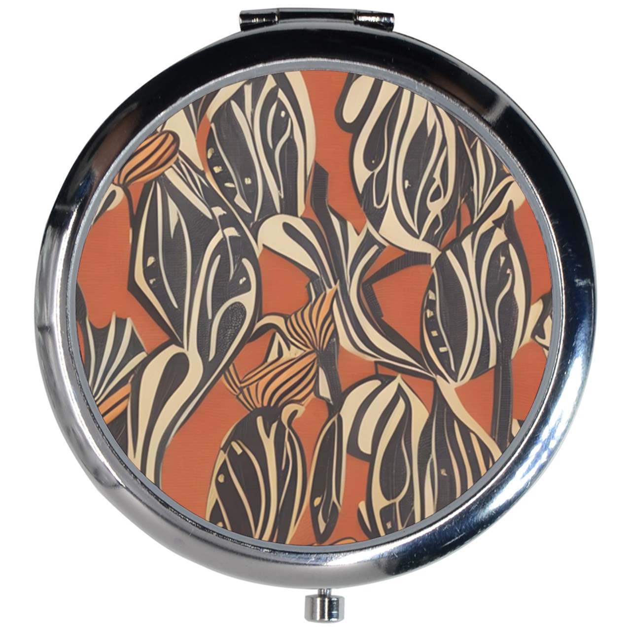 African - Ethnic Mini Round Mirror