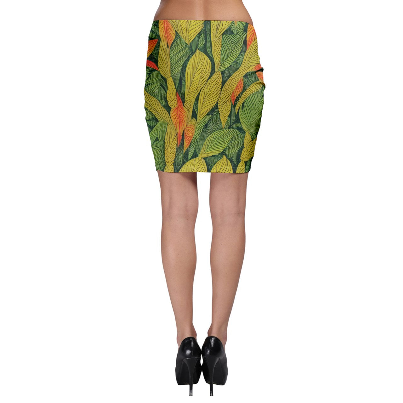 Indian Shot Bodycon Skirt