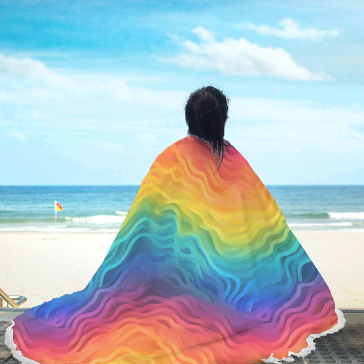 LGBTQ Rainbow Beach Towel: Unleash Your Vibrant Spirit Under the Sun