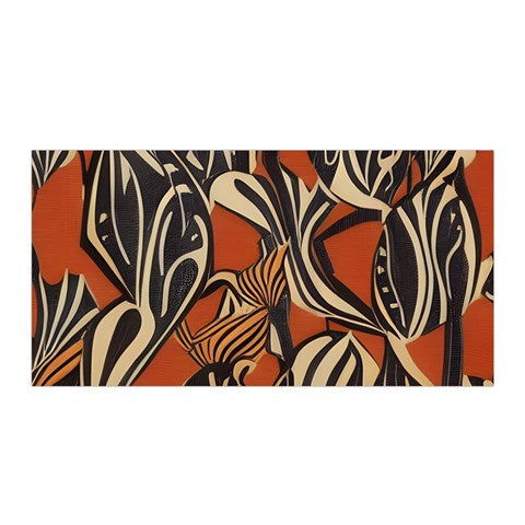 African - Ethnic Satin Wrap 35" x 70"