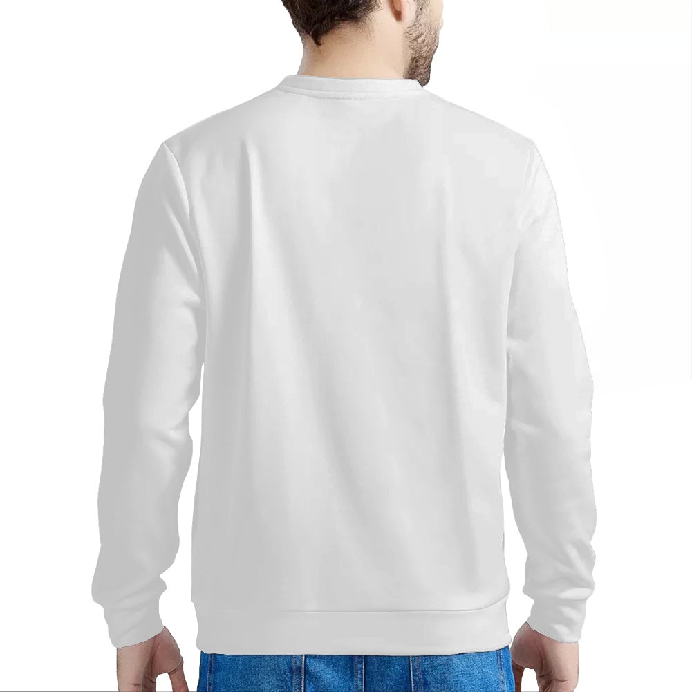 White I Heart Pulaski Men’s Sweatshirt | Soft, Durable, & High-Quality Print