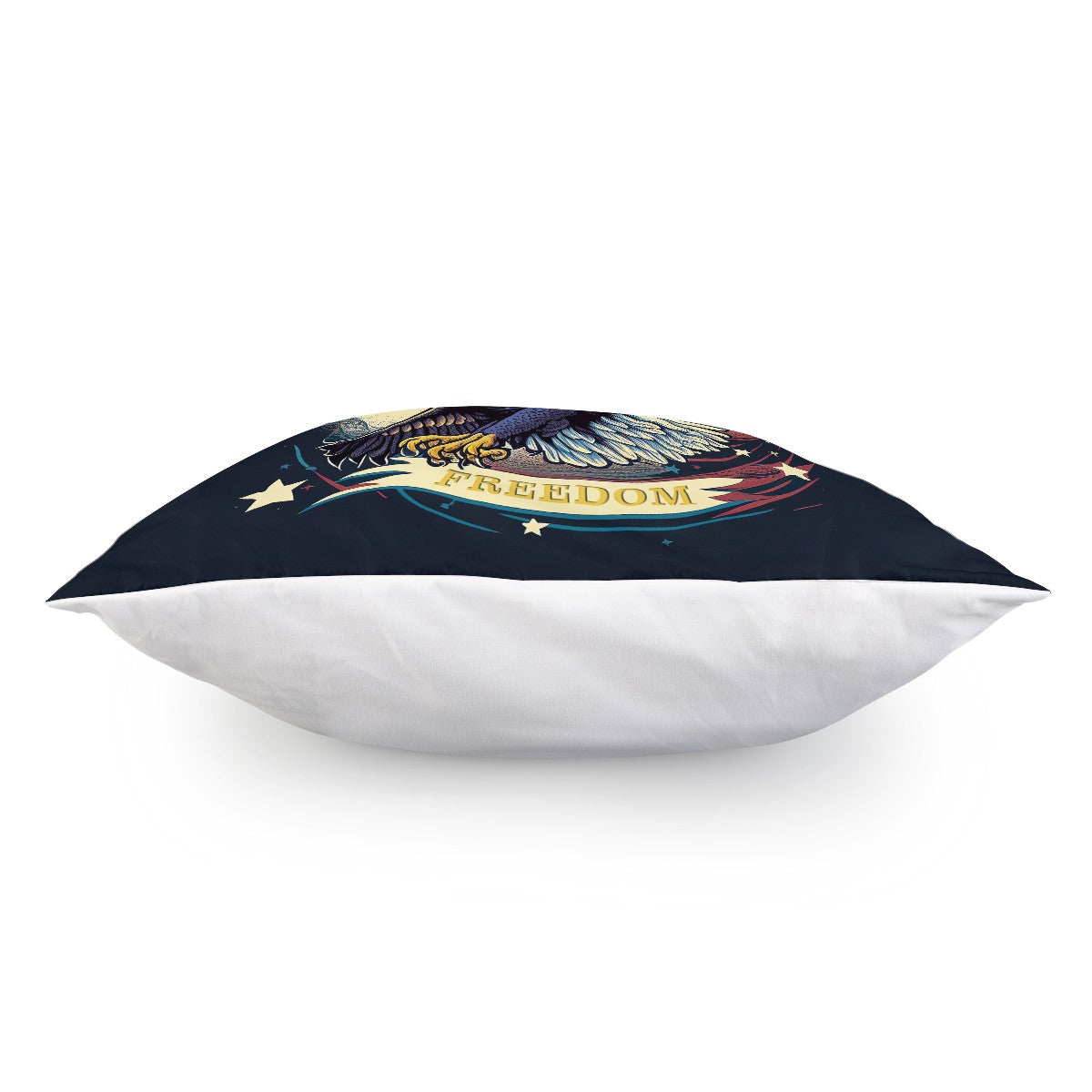 Freedom Flyer: Celebrating the Bald Eagle as a Symbol of Freedom and Strength in the USA Pillow Cover