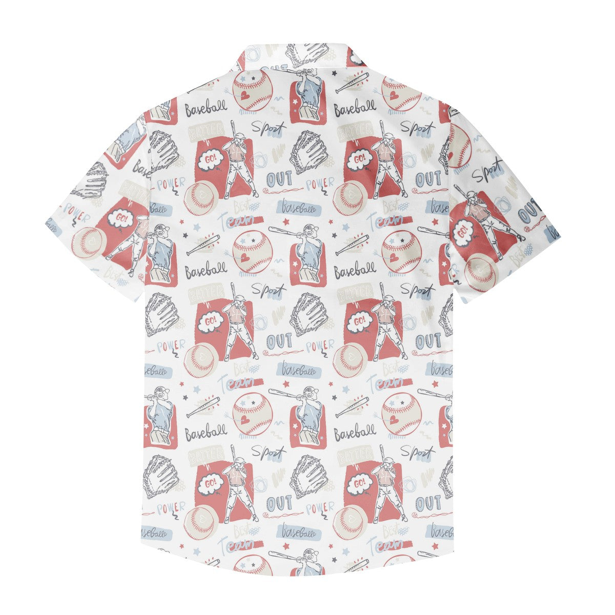 Baseball Men's Hawaiian Shirt | Men's Aloha Shirt