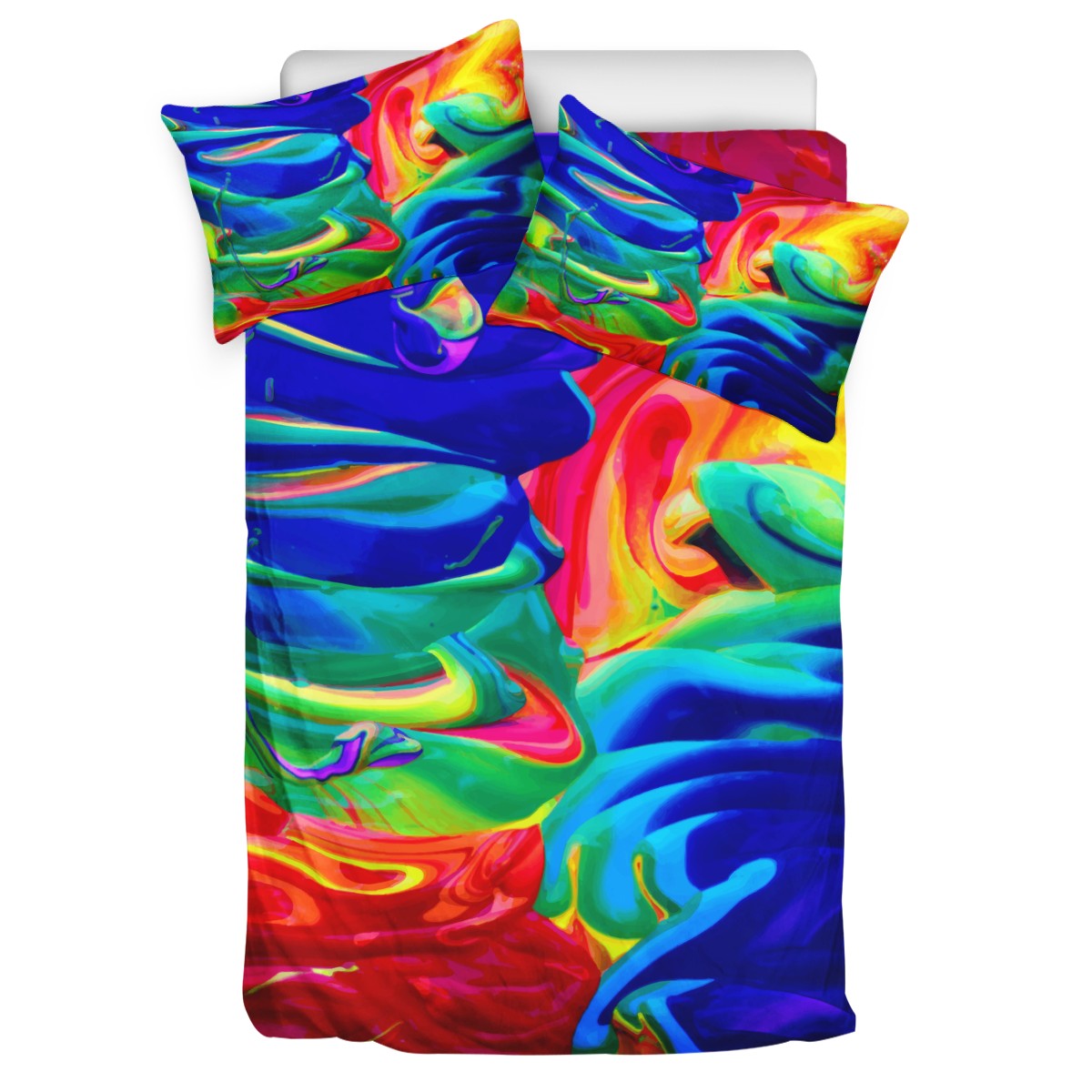 Rainbow Confusion Duvet Cover 3 Piece Beddings