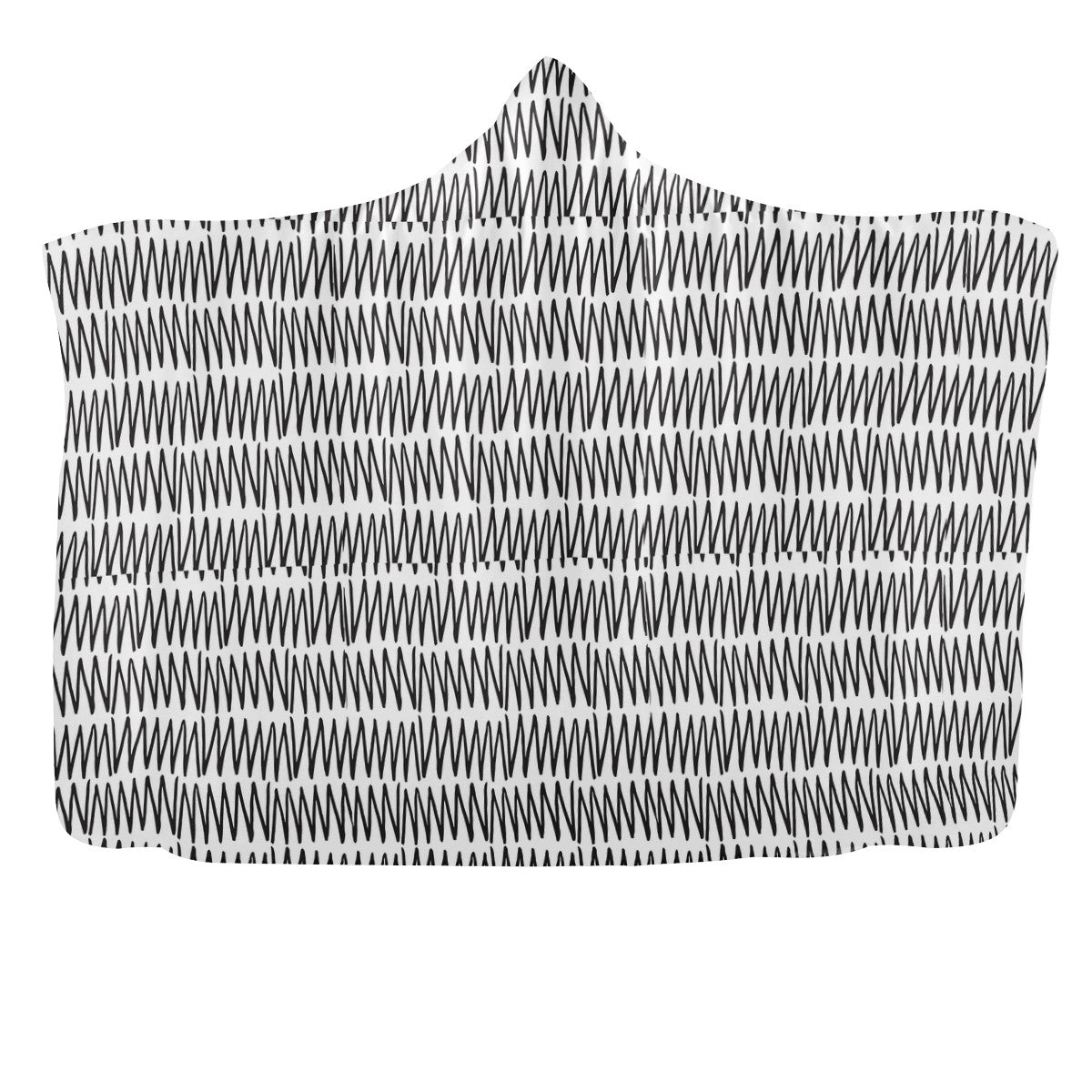 African Mudcloth #19 Hooded Blanket