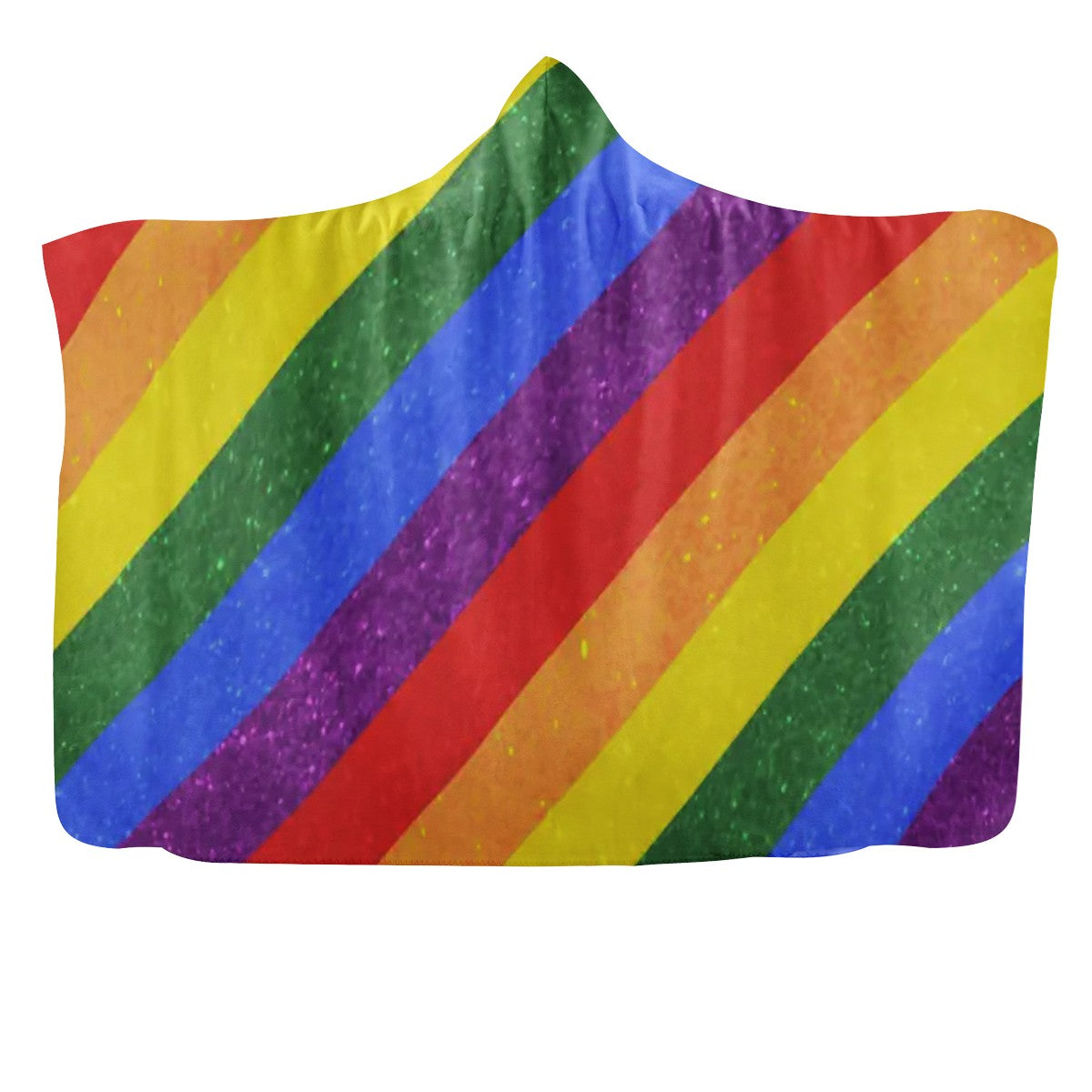 LGBT Pride Motif Pattern Hooded Blanket