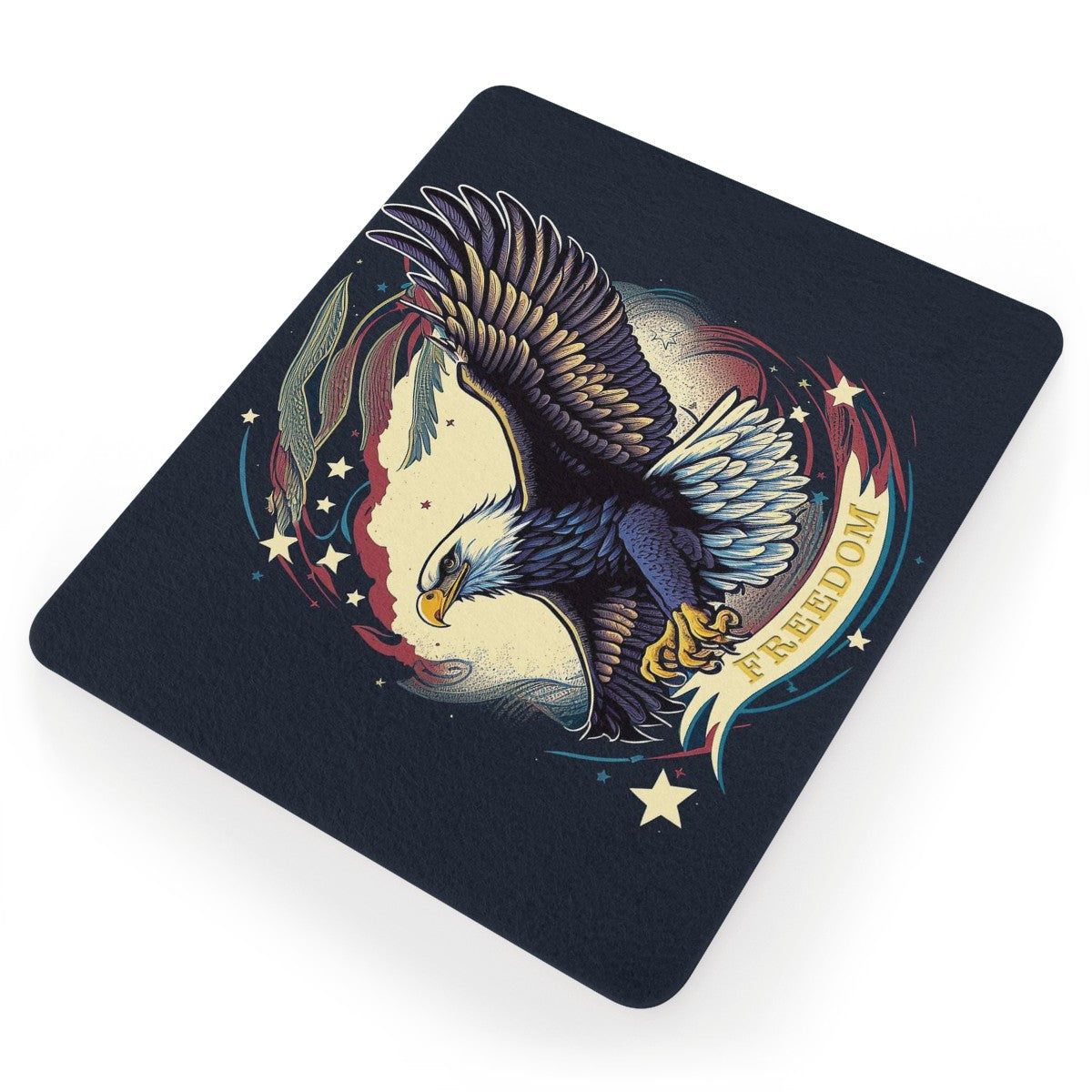 Freedom Flyer: Celebrating the Bald Eagle as a Symbol of Freedom and Strength in the USA Mouse Pad