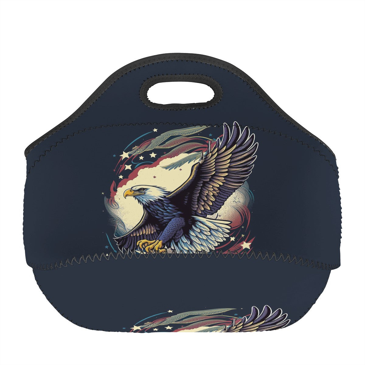 Freedom Flyer: Celebrating the Bald Eagle as a Symbol of Freedom and Strength in the USA Neoprene Lunch Bags