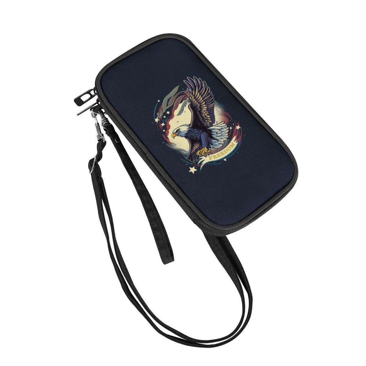 Freedom Flyer: Celebrating the Bald Eagle as a Symbol of Freedom and Strength in the USA Passport Wallet