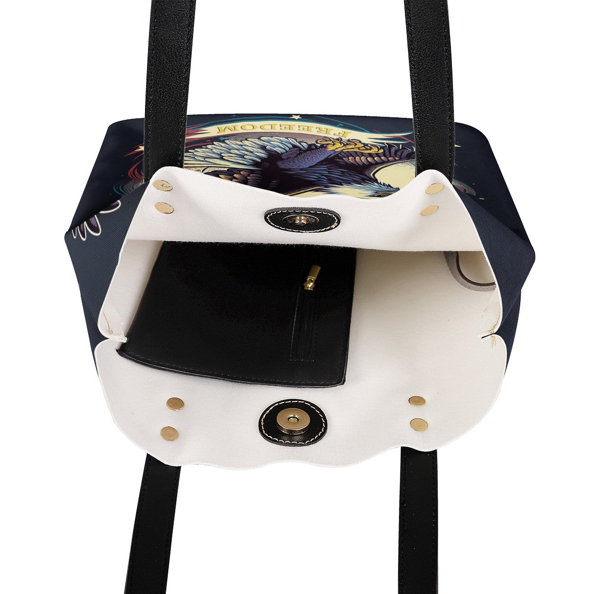Freedom Flyer: Celebrating the Bald Eagle as a Symbol of Freedom and Strength in the USA PU Leather Handbags