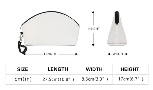 African Ethnic Mudcloth Orange Curve Cosmetic Bags