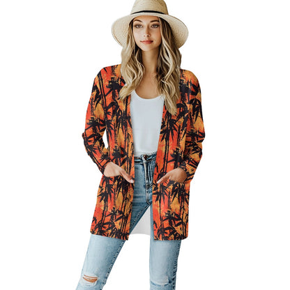 Long-sleeved cardigan jacket