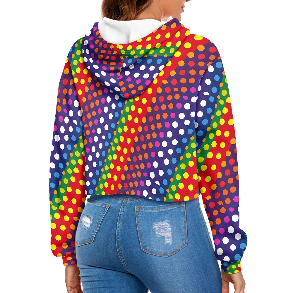 Women's midriff-baring sweatshirt