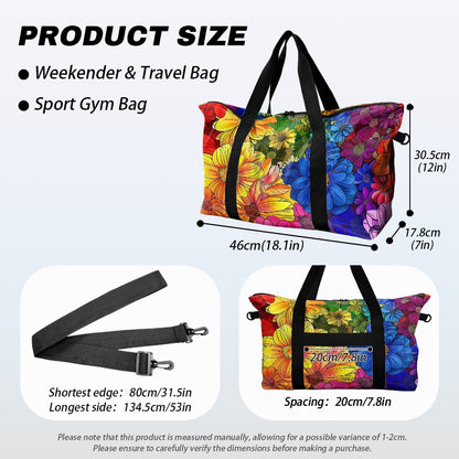 Rainbow Floral Lightweight luggage