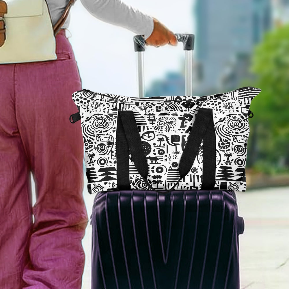 Black and White Ethnic African Lightweight luggage
