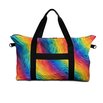 Rainbow Wavy pattern Lightweight luggage