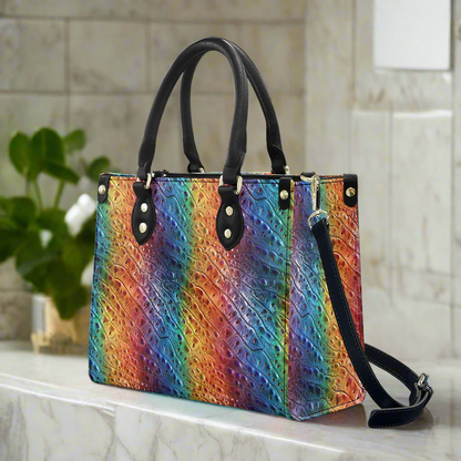 Ostrich Rainbow Pride Women's PU leather twill handbag