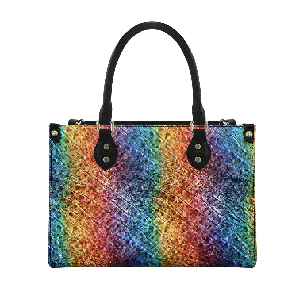 Ostrich Rainbow Pride Women's PU leather twill handbag