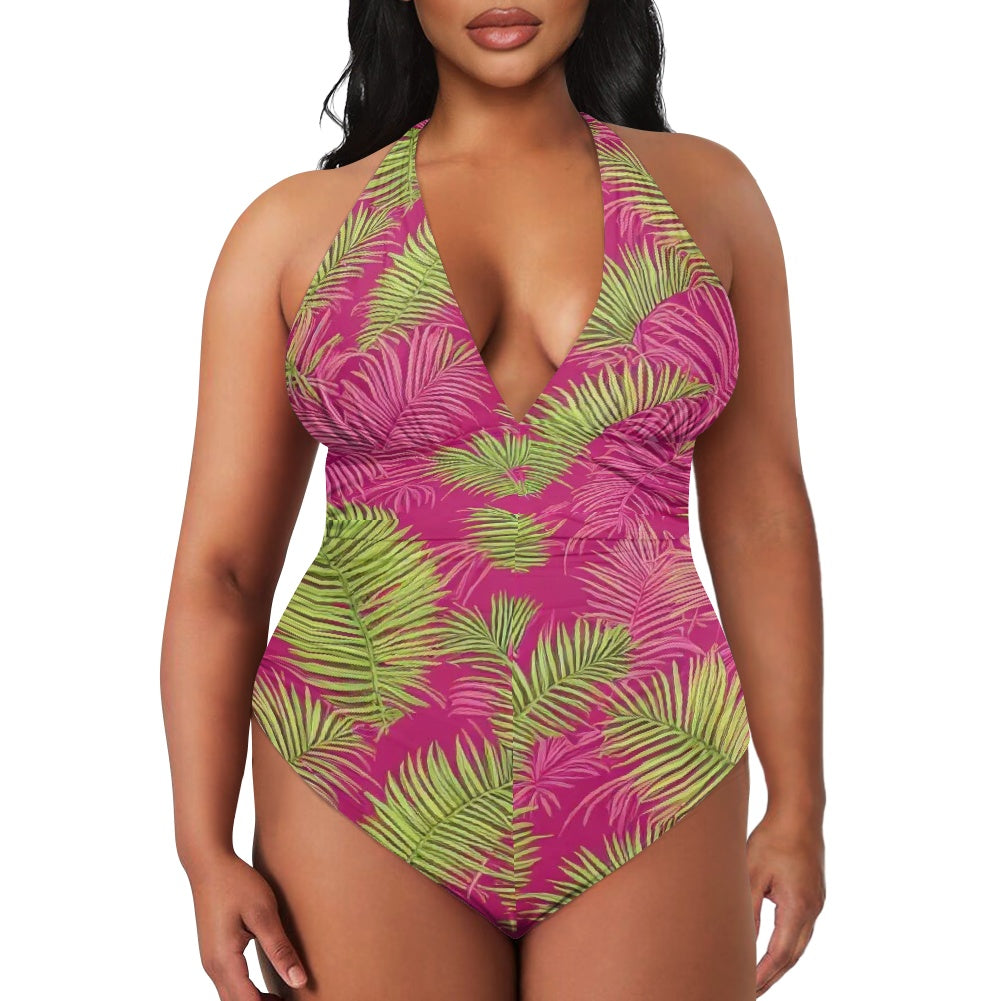 All-Over Print Women's High Cut One-piece Swimsuit
