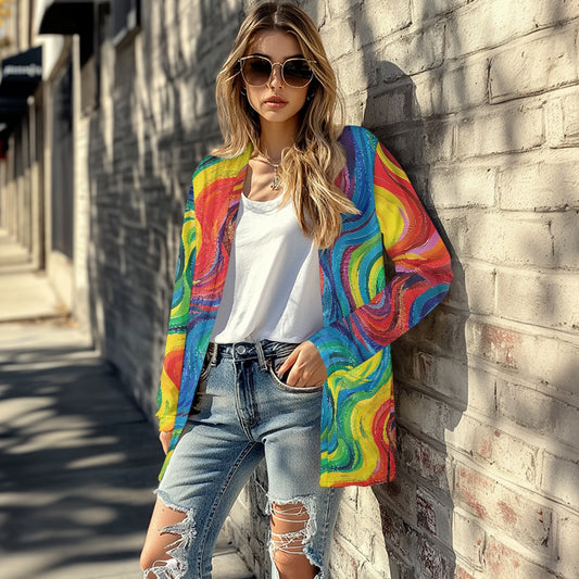Long-sleeved cardigan jacket
