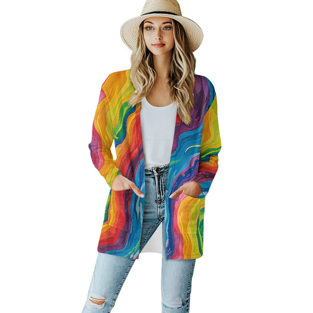 Long-sleeved cardigan jacket