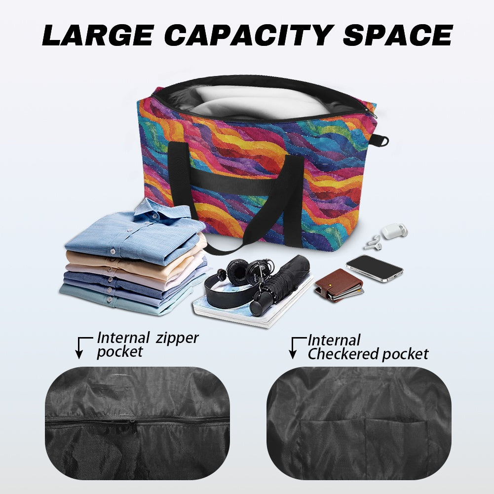 Nature-Inspired Rainbow ocean-themed Lightweight luggage