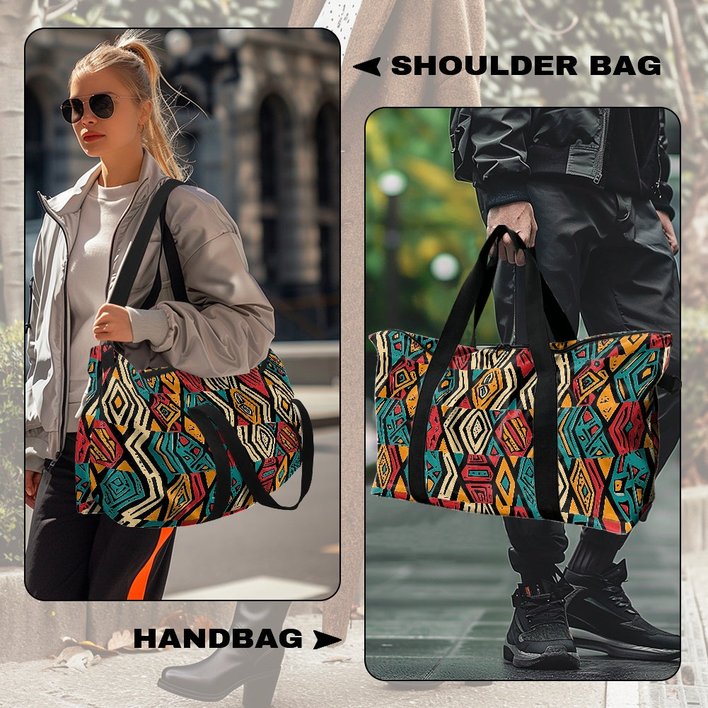 Ethnic Geometric pattern Lightweight luggage