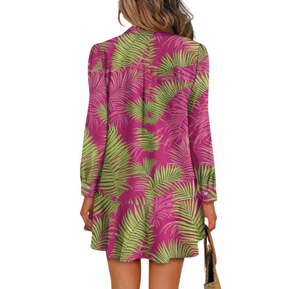 Midi-length shirt dress