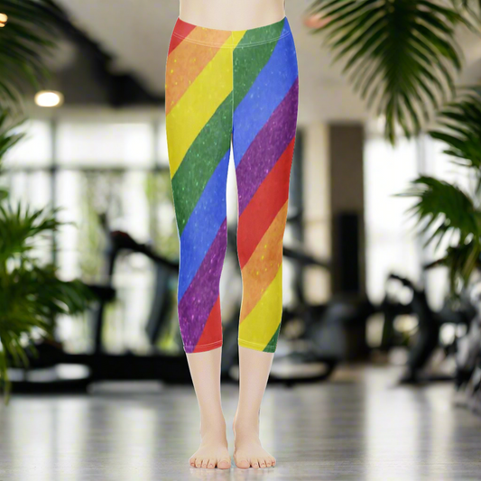 LGBT Pride Motif Pattern Women's Capris